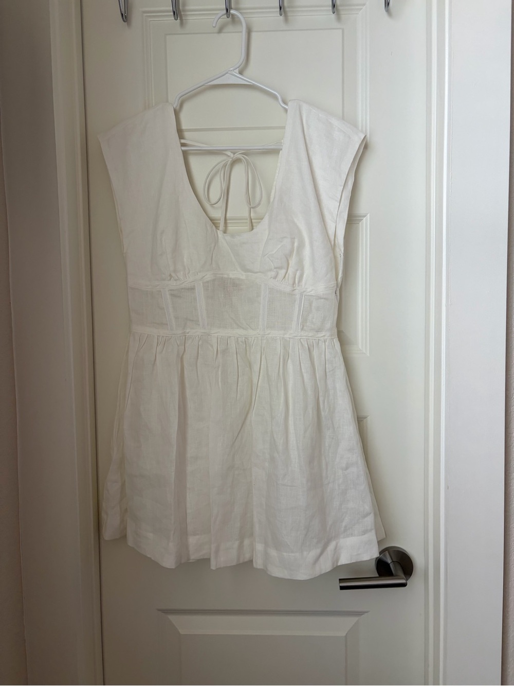 Vrg grl white linen dress